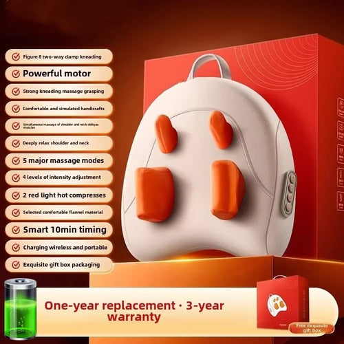 JAIYORL Trapezius Electric Massage Pillow Wireless Car And Home