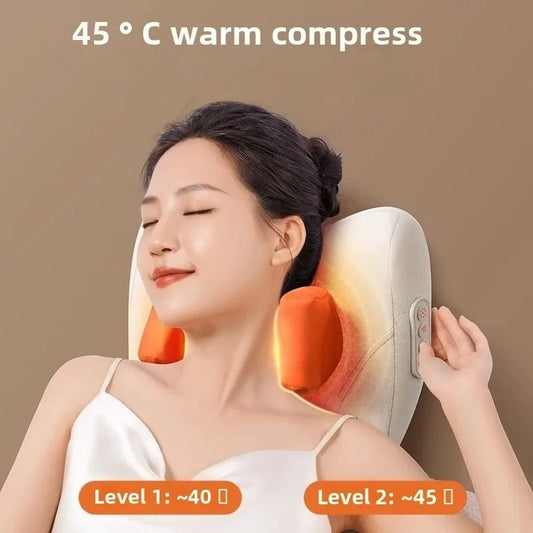 JAIYORL Trapezius Electric Massage Pillow Wireless Car And Home
