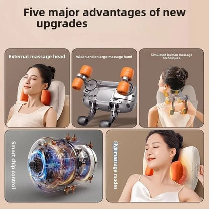JAIYORL Trapezius Electric Massage Pillow Wireless Car And Home