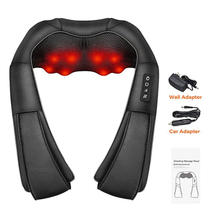 4D Shiatsu Neck and Shoulder Massager With Heat Electric Back
