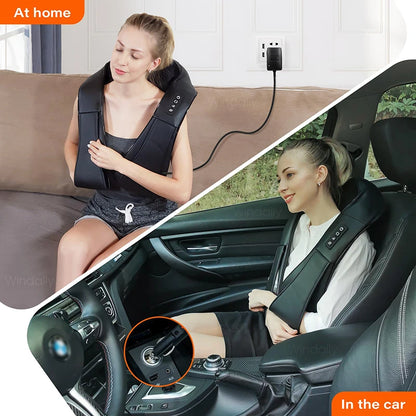 4D Shiatsu Neck and Shoulder Massager With Heat Electric Back