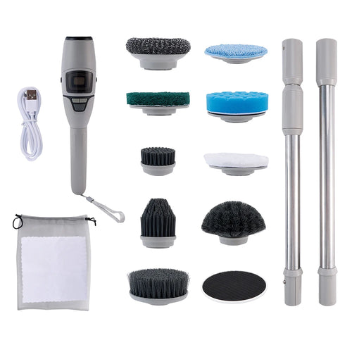 Electric Bathroom Cleaning Brush 10 in 1 Multifunctional Household