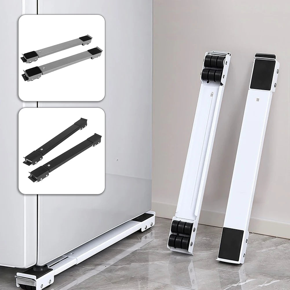 2PCS Adjustable Furniture Moving Roller Wheels for Washing Machine