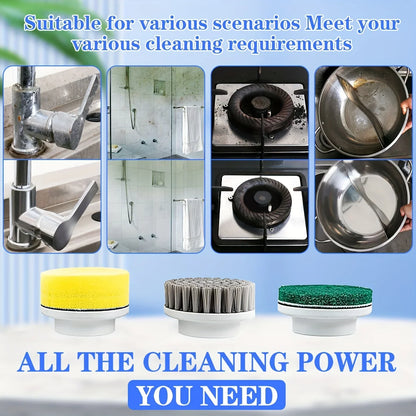 5 in 1 Electric Cleaning Brush Multifunctional Kitchen Bathroom Toilet