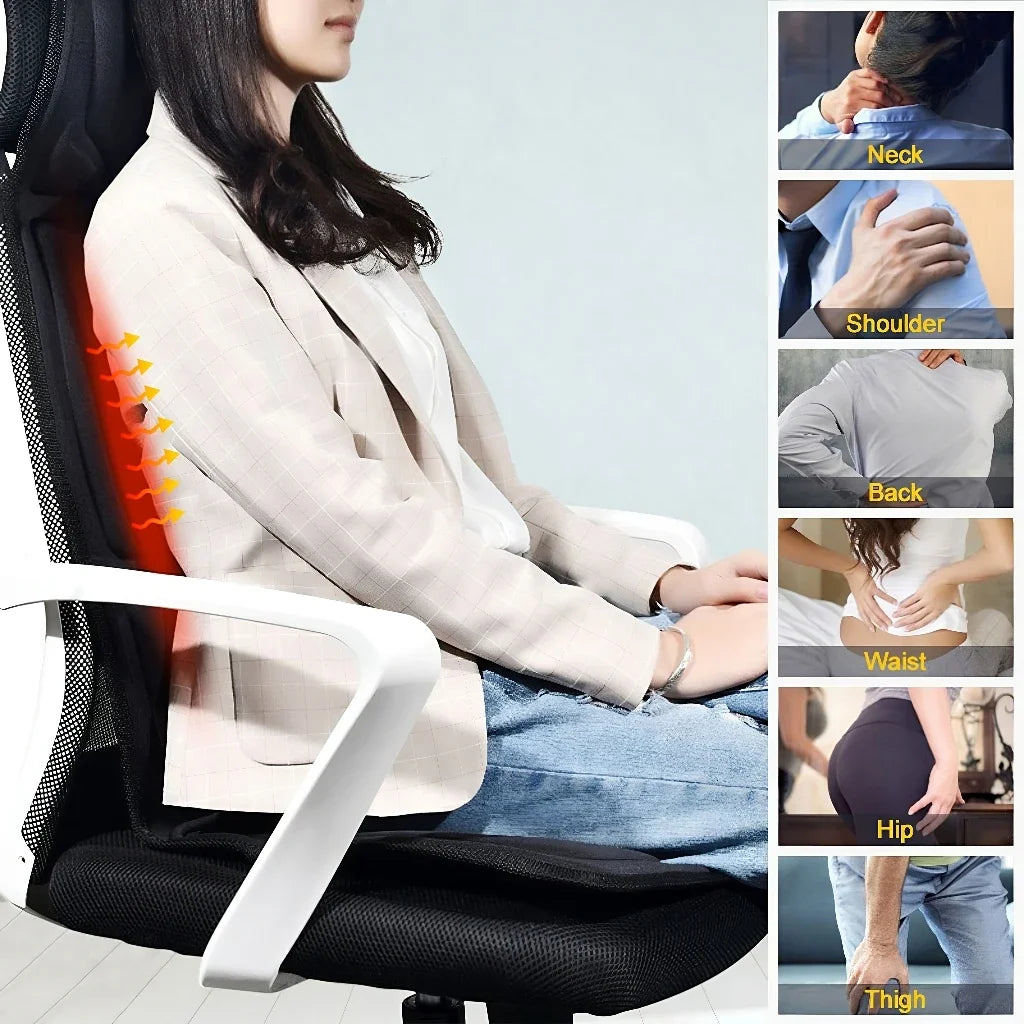 Home car massage cushion multifunctional combines neck waist vibration