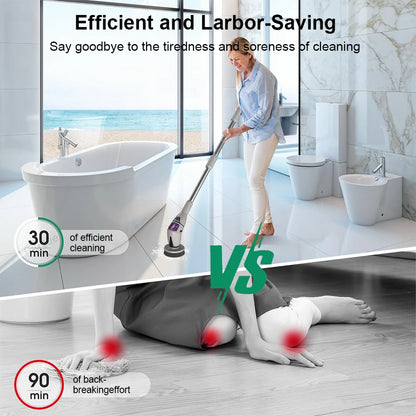 Electric Bathroom Cleaning Brush 10 in 1 Multifunctional Household