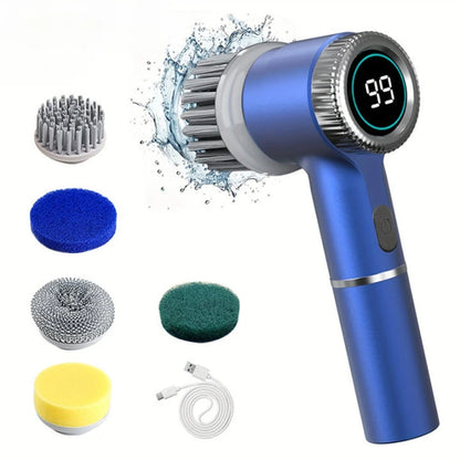 5 in 1 Electric Cleaning Brush Multifunctional Kitchen Bathroom Toilet