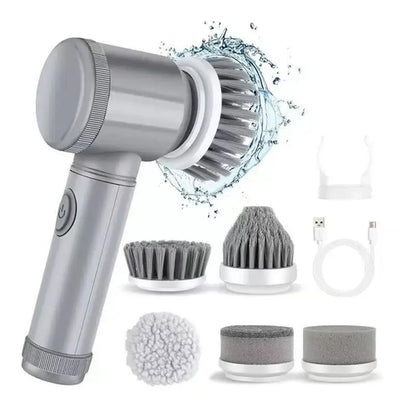 Electric Spin Scrubber Cordless Spin Scrubber with 5 Replaceable Brush