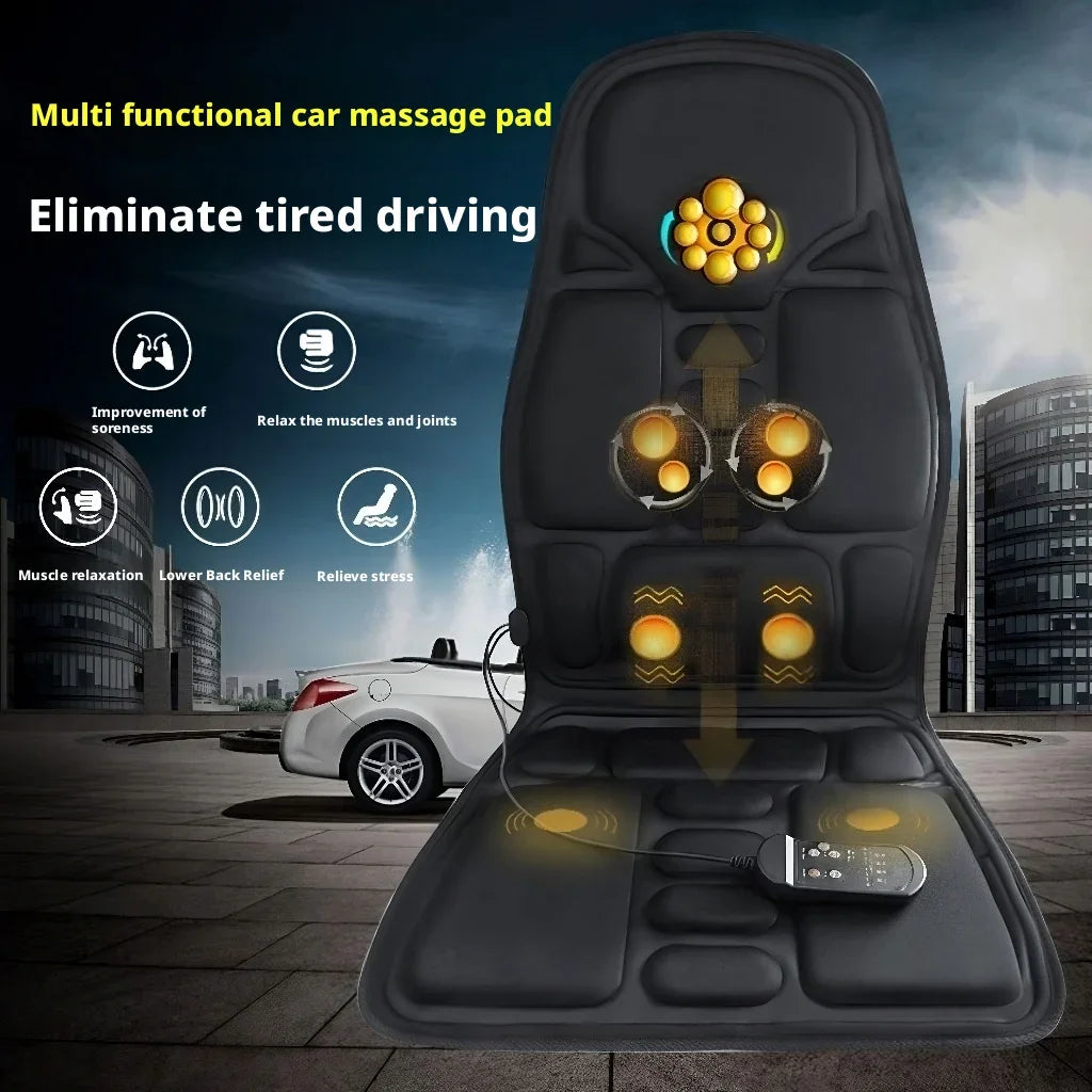 Home car massage cushion multifunctional combines neck waist vibration