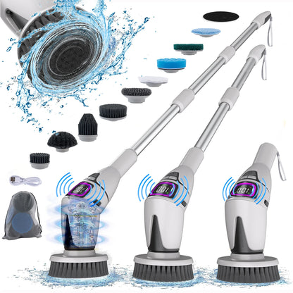 Electric Bathroom Cleaning Brush 10 in 1 Multifunctional Household