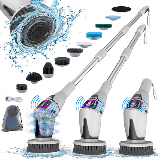 Electric Bathroom Cleaning Brush 10 in 1 Multifunctional Household